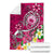 Samoa Premium Blanket - Turtle Plumeria (Pink) - Polynesian Pride