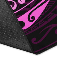 Hawaiian Map Turtle Polynesian Circle Rug AH - Polynesian Pride