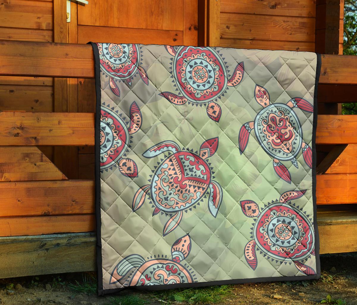Turtle Color Premium Quilt - Polynesian Pride