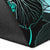 Cook Islands Polynesian Area Rugs - Turtle With Blooming Hibiscus Turquoise - Polynesian Pride