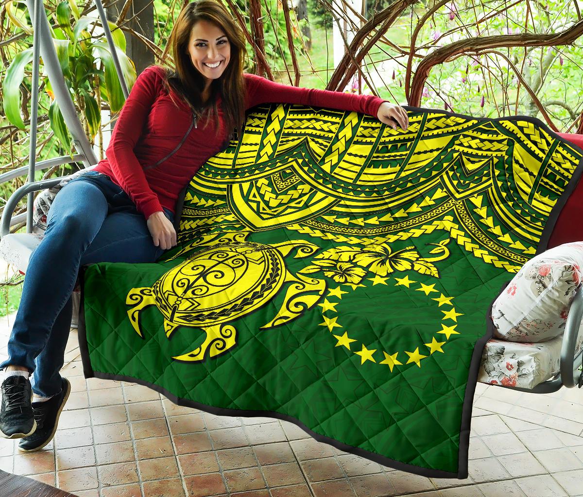 Cook Islands Polynesian Premium Quilt - Polynesian Turtle - Polynesian Pride