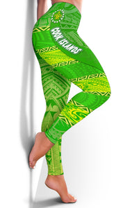 Cook Islands Women Leggings Polynesian Victorian Vibes - Polynesian Pride