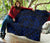 Hawaiian Kakau Honu Arc Blue Polynesian Premium Quilt - Polynesian Pride
