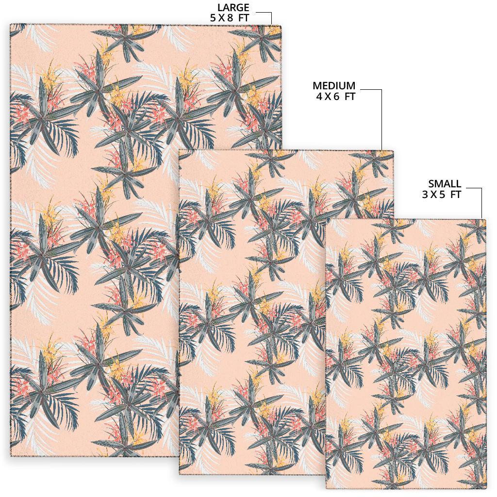 Tropical Pattern Pink Rug - Polynesian Pride