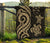 Fiji Polynesian Premium Quilt - Gold Tentacle Turtle Crest - Polynesian Pride