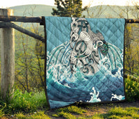 Maori Manaia The Blue Sea Premium Quilt - Polynesian Pride