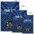 Fiji Personalised Area Rug - Fiji Seal With Polynesian Tattoo Style ( Blue) - Polynesian Pride