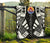 Tahiti Premium Quilt - Tahiti Flag Polynesian White Tattoo (Black) - Polynesian Pride