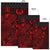 Pohnpei Area Rugs Turtle Hibiscus Red - Polynesian Pride