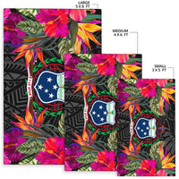 Samoa Area Rugs Hibiscus Polynesian Pattern - Polynesian Pride