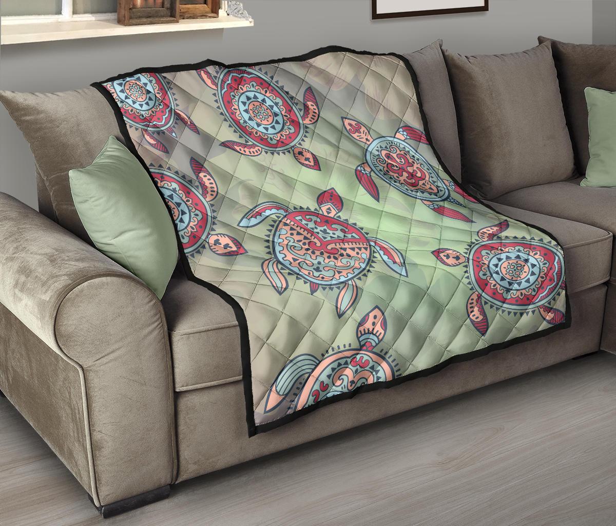 Turtle Color Premium Quilt - Polynesian Pride