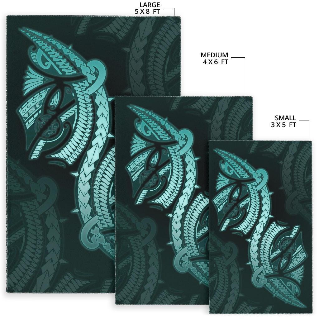 Polynesian Area Rug Turquoise - Polynesian Pride