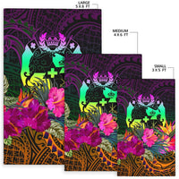 Tonga Polynesian Area Rug - Summer Hibiscus - Polynesian Pride