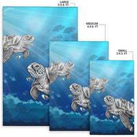 Turtle And Humuhumunukunukuapua'a Area Rug AH - Polynesian Pride