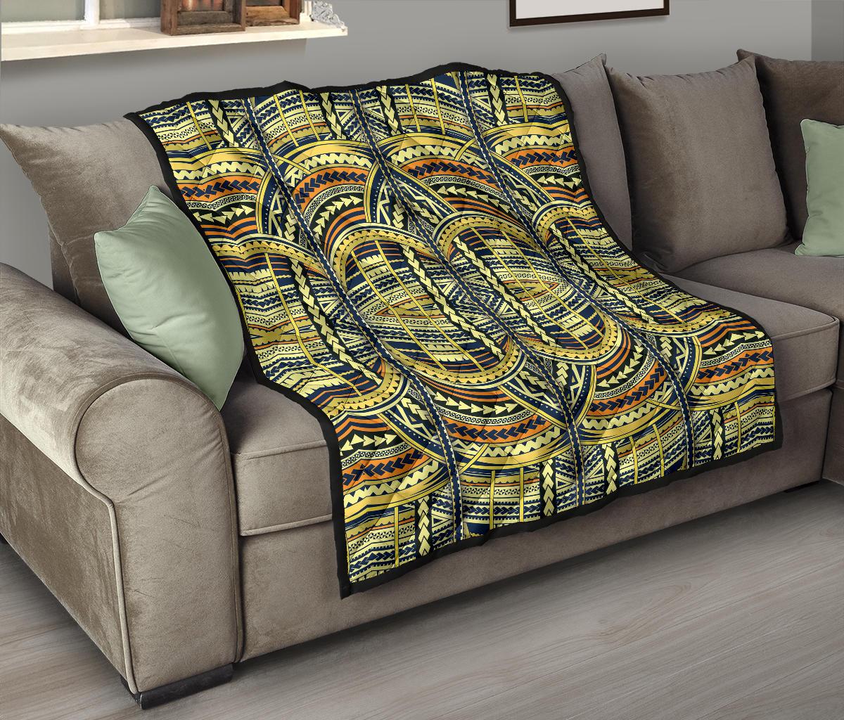 Polynesian Premium Quilt Yellow - Polynesian Pride