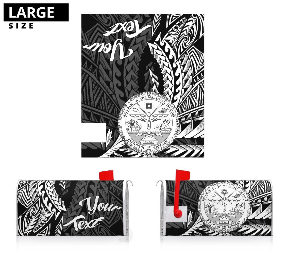 Marshall Islands Mailbox Cover - Custom Personalised Wings Style - Polynesian Pride
