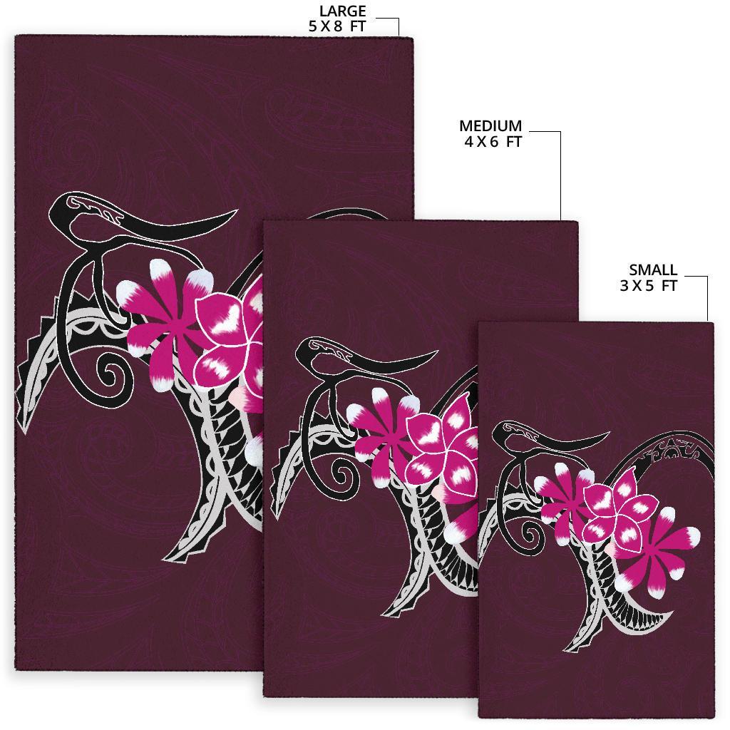 Plumeria Polynesia Pink Area Rug AH - Polynesian Pride