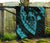Hawaii Hibiscus Banzai Surfing Premium Quilt Blue - Polynesian Pride
