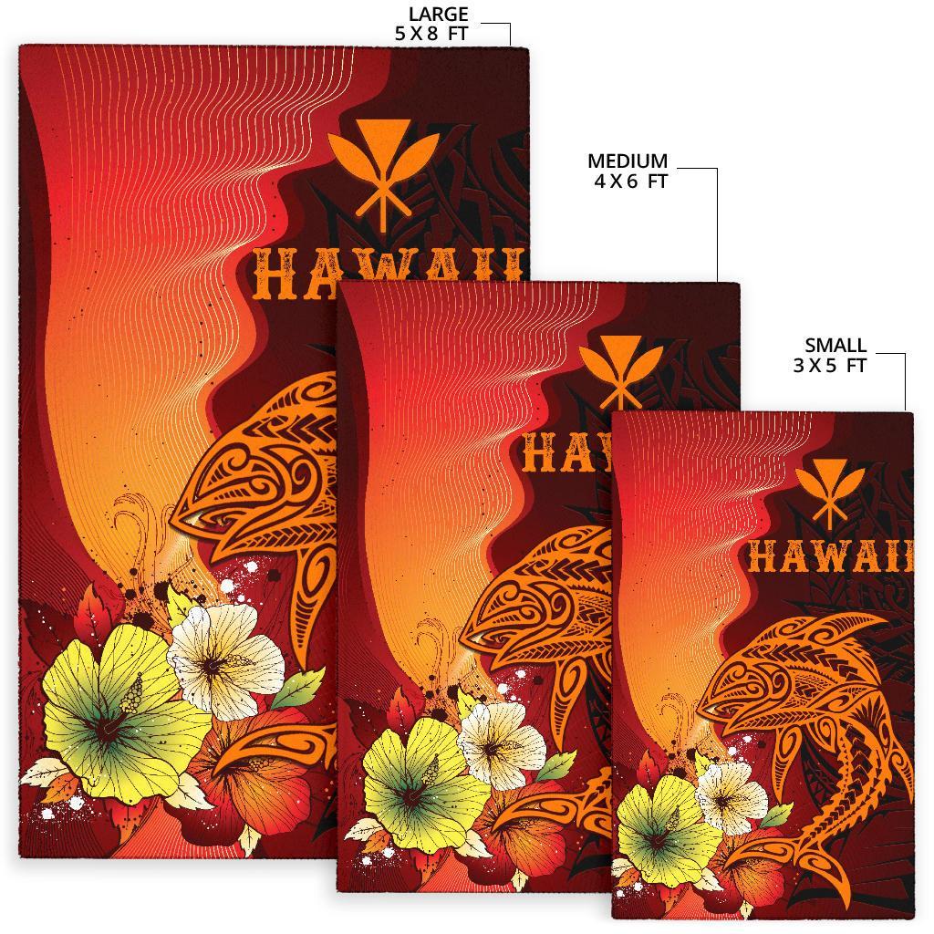 Hawaii Area Rugs - Tribal Tuna Fish - Polynesian Pride