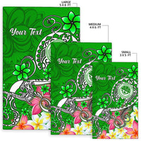 FSM Custom Personalised Area Rug - Turtle Plumeria (Green) - Polynesian Pride