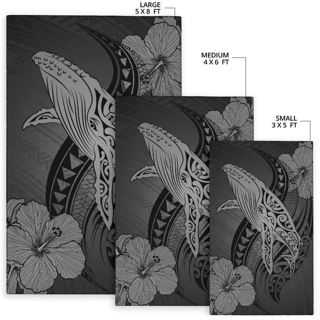 Hawaii Polynesia Whale Hibiscus - Grey - Polynesian Pride