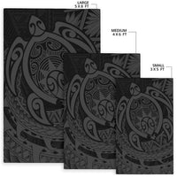 Hawaii Polynesian Turtle Rug - Gray - Polynesian Pride