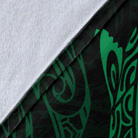 Shark Polynesian Blanket - Polynesian Tattoo Green - Polynesian Pride