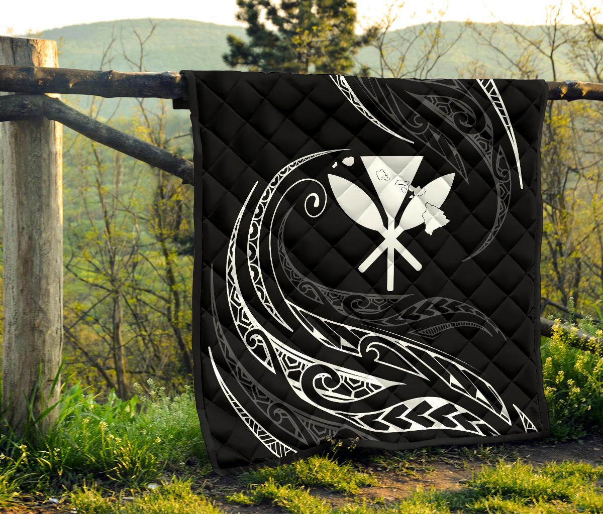 Kanaka Premium Quilt - White - Frida Style - Polynesian Pride