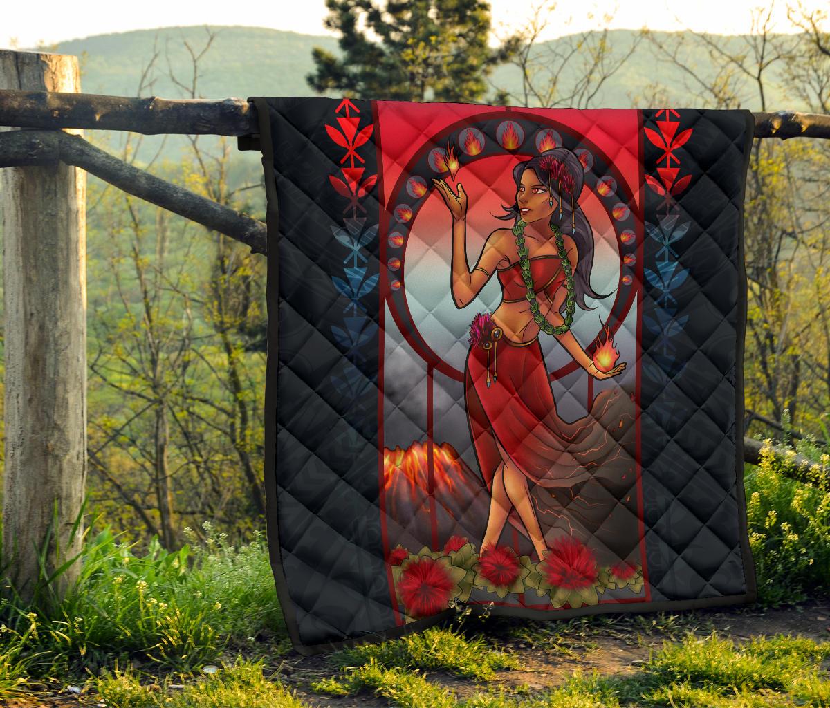 Hawaii Polynesian Quilt - Hawaiian Madame Pele - Polynesian Pride