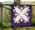 Hawaiian Premium Quilt Royal Pattern - Purple - A2 Style - Polynesian Pride