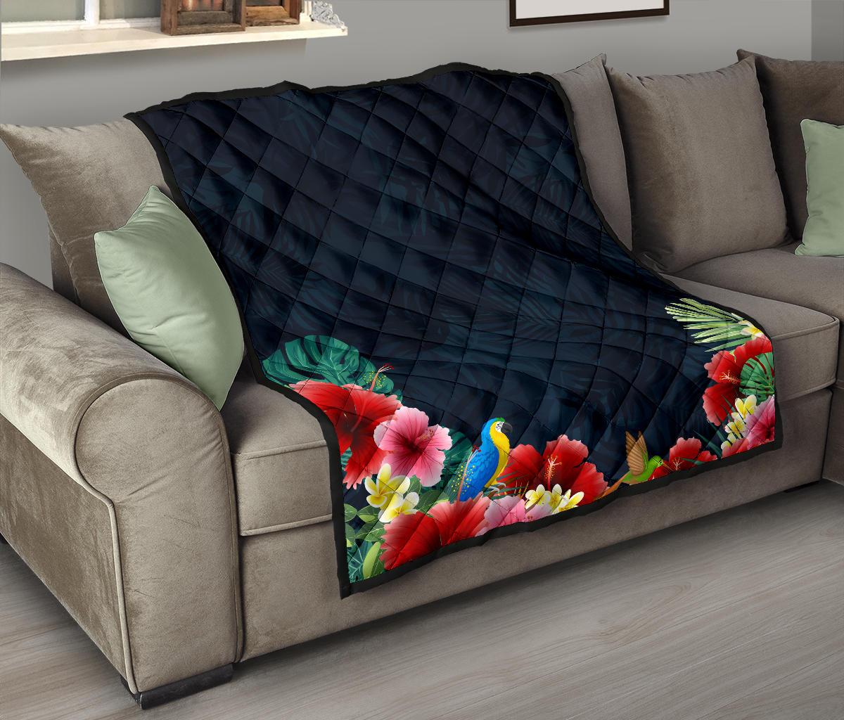 Colorful Jungle Premium Quilt - Polynesian Pride