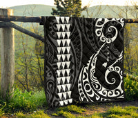 Hawaii Kakau White Polynesian Premium Quilt - Polynesian Pride