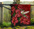 Hawaii Red Hibiscus Humming Bird Premium Quilt - Polynesian Pride