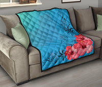 Hibiscus Flower Premium Quilt - Polynesian Pride