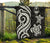 Guam Polynesian Premium Quilt - White Tentacle Turtle - Polynesian Pride