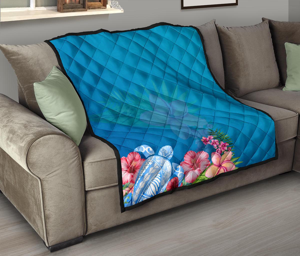 Polynesian Turtle Premium Quilt - Polynesian Pride