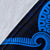 Polynesian Hawaii Premium Blanket - Blue Kanaka Maoli Tentacle Turtle - Polynesian Pride