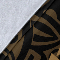 Hawaii Kakau Gold Polynesian Premium Blanket - Polynesian Pride