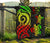 Fiji Polynesian Premium Quilt - Reggae Tentacle Turtle Crest - Polynesian Pride