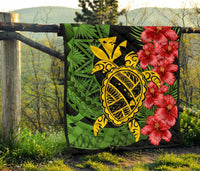 Hawaii Turtle Hibiscus Polynesian Premium Quilt - Aphos Style - Polynesian Pride