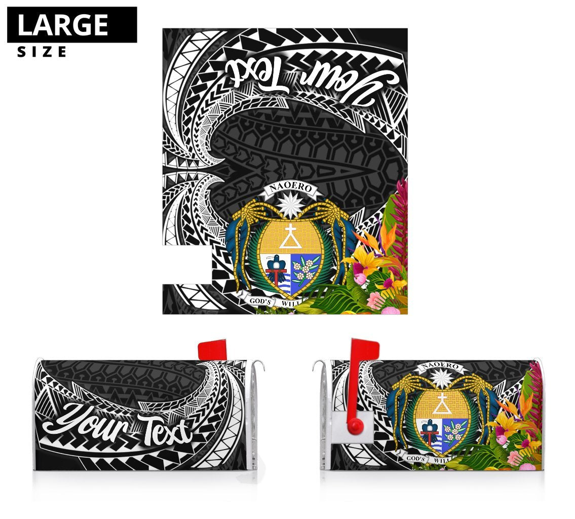 Nauru Mailbox Cover - Custom Personalised Tropical Flowers Style - Polynesian Pride