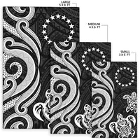 Cook Islands Area Rug - White Tentacle Turtle - Polynesian Pride