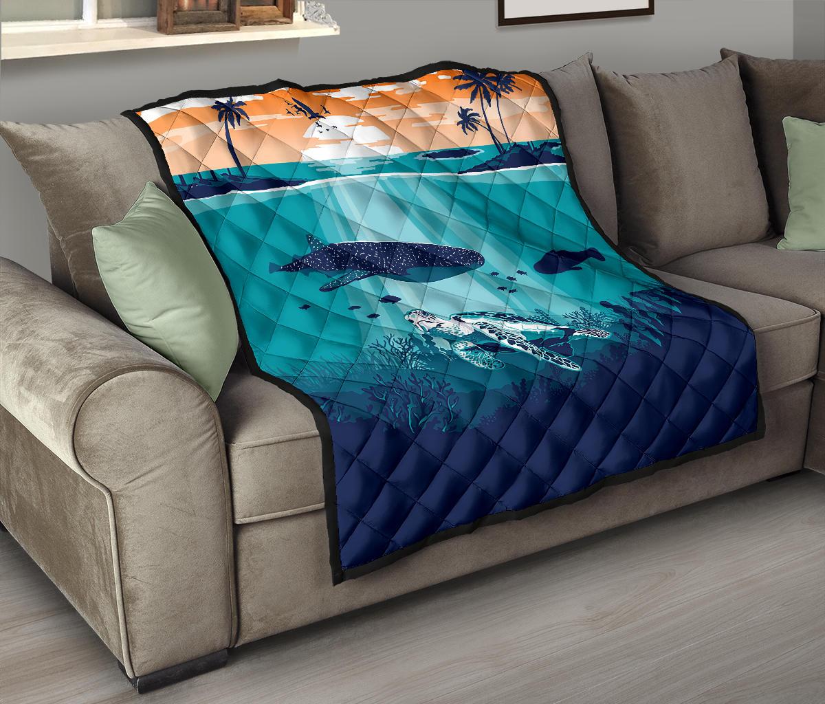 Sea Sunset Premium Quilt - Polynesian Pride