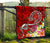 Hawaii Premium Quilt - Turtle Plumeria Polynesian Tattoo Red Color - Polynesian Pride