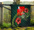 Wallis and Futuna Polynesian Premium Quilt - Green Turtle Hibiscus - Polynesian Pride