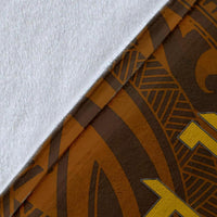 Chuuk Custom Personalised Premium Blankets - Polynesian Boar Tusk - Polynesian Pride