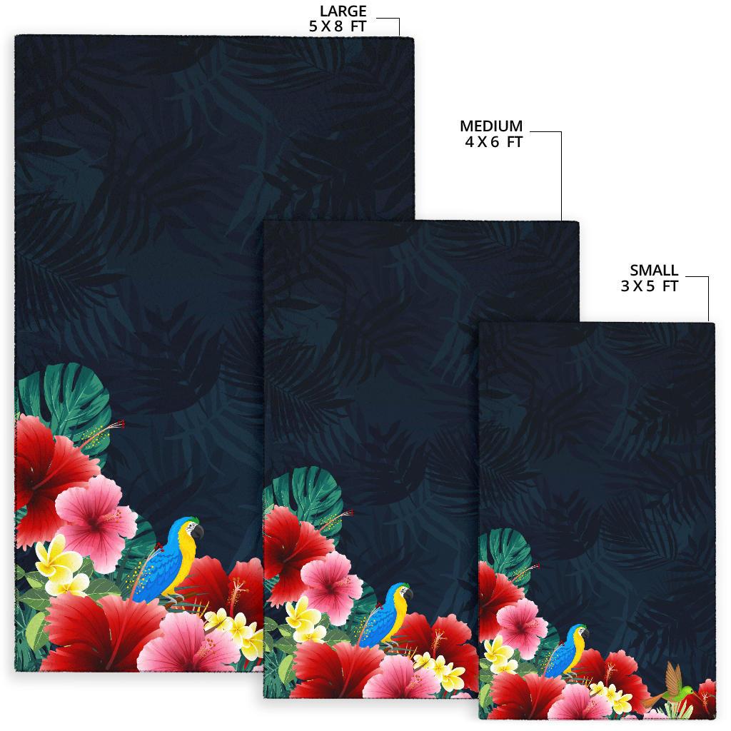 Jungle Hibiscus Area Rug - Polynesian Pride