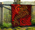 Chuuk Premium Quilt - Red Shark Polynesian Tattoo - Polynesian Pride