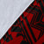 Samoa Personalised Premium Blanket - Samoa Seal With Polynesian Pattern In Heartbeat Style (Red) - Polynesian Pride