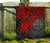 Federated States Of Micronesia Premium Quilt - Federated States Of Micronesia Seal & Red Turtle Hibiscus - Polynesian Pride